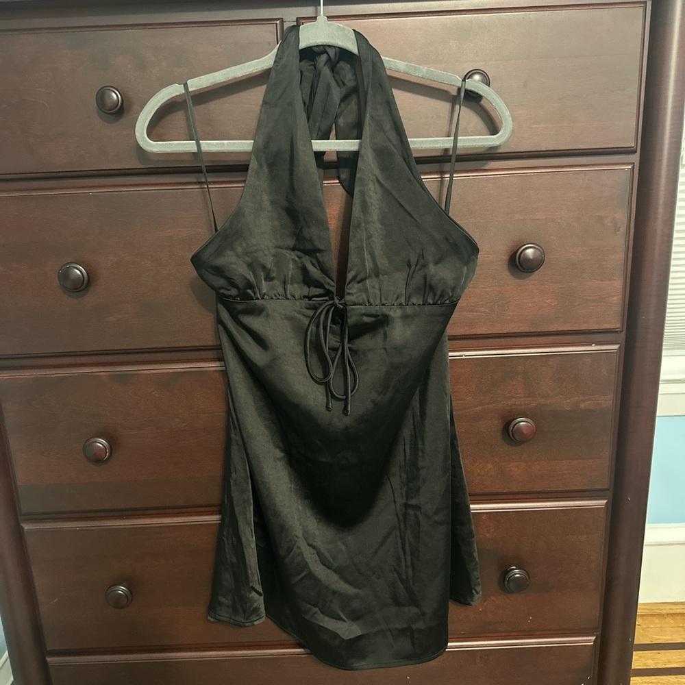 Princess Polly Black Halter Dress